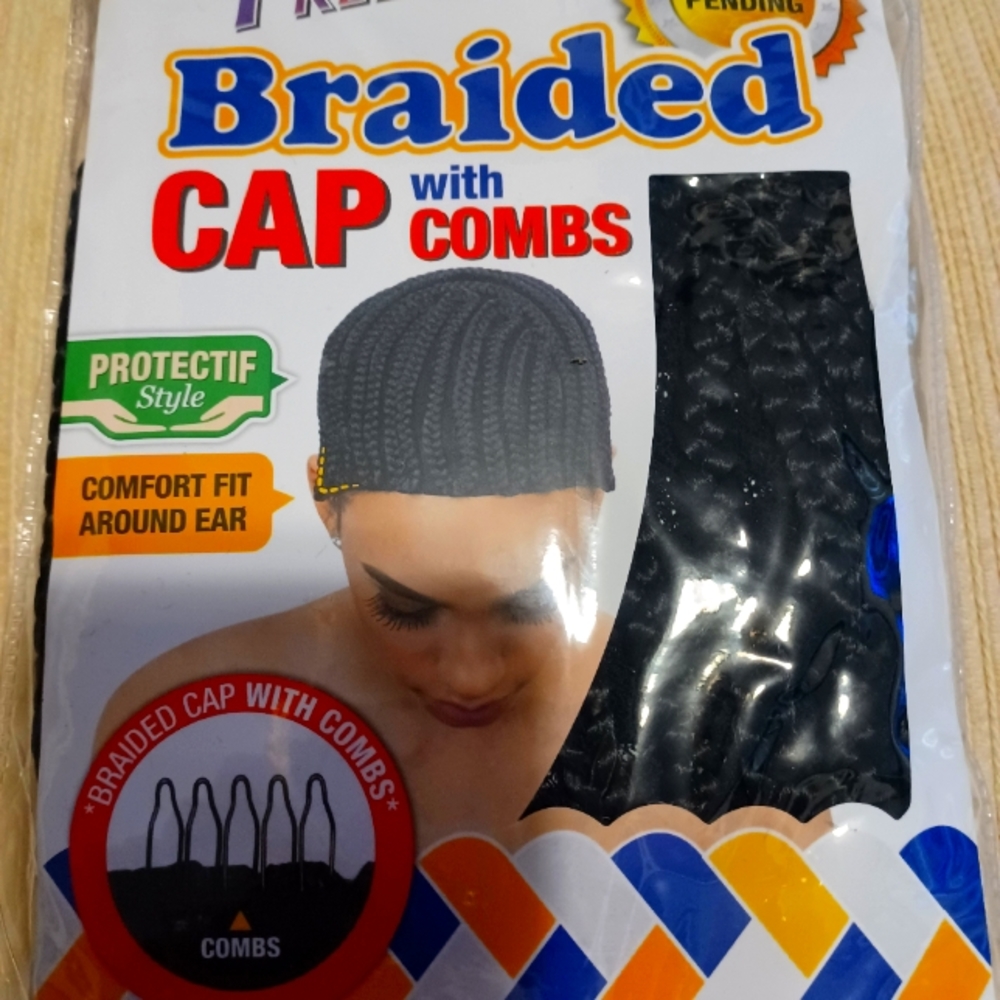 Braided crochet cap